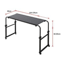 Overbed Table Work Laptop Desk with Wheels-9