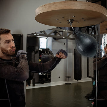 Boxing Speed Bag PU Leather MMA Punching Focus Bag Muay Thai Training Speed - 0