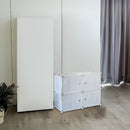 White Cube DIY Shoe Cabinet Rack Storage Portable Stackable Organiser Stand-6