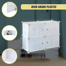 White Cube DIY Shoe Cabinet Rack Storage Portable Stackable Organiser Stand-7