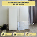 White Cube DIY Shoe Cabinet Rack Storage Portable Stackable Organiser Stand-8