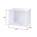 White Cube DIY Shoe Cabinet Rack Storage Portable Stackable Organiser Stand-11
