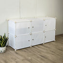 White Cube DIY Shoe Cabinet Rack Storage Portable Stackable Organiser Stand-1