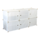 White Cube DIY Shoe Cabinet Rack Storage Portable Stackable Organiser Stand-3