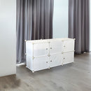 White Cube DIY Shoe Cabinet Rack Storage Portable Stackable Organiser Stand-5