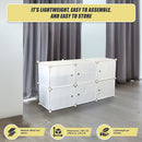 White Cube DIY Shoe Cabinet Rack Storage Portable Stackable Organiser Stand-9