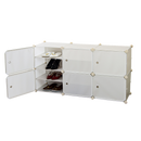 White Cube DIY Shoe Cabinet Rack Storage Portable Stackable Organiser Stand-4