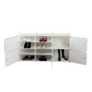 White Cube DIY Shoe Cabinet Rack Storage Portable Stackable Organiser Stand-6