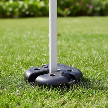 4pcs Outdoor Canopy Tent Leg Weights Anchor Stand Heavy Duty Gazebo Discs Base - 0