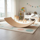 Balance Board Beam Seesaw Wooden Child Kids Adult Yoga-4