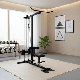 Lat PullDown Low Row Fitness Machine - 0