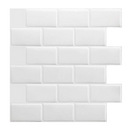 Tiles 3D Peel and Stick Wall Tile Subway White (30 x 30cm x 10 sheets)-2