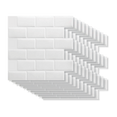 Tiles 3D Peel and Stick Wall Tile Subway White (30 x 30cm x 10 sheets)-9