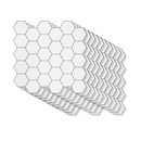 Tiles 3D Peel and Stick Wall Tile Hexagon White (30cm x 30cm x 10 sheets)-3