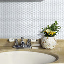 Tiles 3D Peel and Stick Wall Tile Hexagon White (30cm x 30cm x 10 sheets)-5
