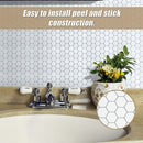 Tiles 3D Peel and Stick Wall Tile Hexagon White (30cm x 30cm x 10 sheets)-7