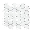 Tiles 3D Peel and Stick Wall Tile Hexagon White (30cm x 30cm x 10 sheets)-8