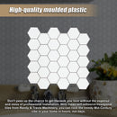 Tiles 3D Peel and Stick Wall Tile Hexagon White (30cm x 30cm x 10 sheets)-5