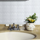Tiles 3D Peel and Stick Wall Tile Hexagon White (30cm x 30cm x 10 sheets)-6