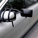 2x Towing Mirrors Pair Clip on Multi Fit Clamp On Towing Caravan 4X4 Trailer-3