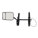 2x Towing Mirrors Pair Clip on Multi Fit Clamp On Towing Caravan 4X4 Trailer-5