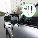 2x Towing Mirrors Pair Clip on Multi Fit Clamp On Towing Caravan 4X4 Trailer-10