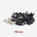 100 Composite Decking Hidden Fixing Fasteners Plastic T Clips & Screws-13