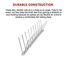 20x 50cm Bird Spike S304 wire Spikes Eaves Pigeon Gull Starling 10M-12