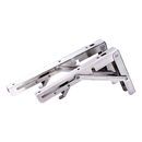 2x 10" Stainless Steel Folding Table Bracket Shelf Bench 50kg Load Heavy Duty-3