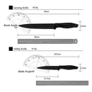 Kitchen 17 Piece Knife Set with Block and Sharpener Chef Knives-13