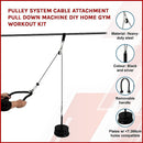 Pulley System Cable Attachment Pull Down Machine DIY Home Gym Workout Kit-2