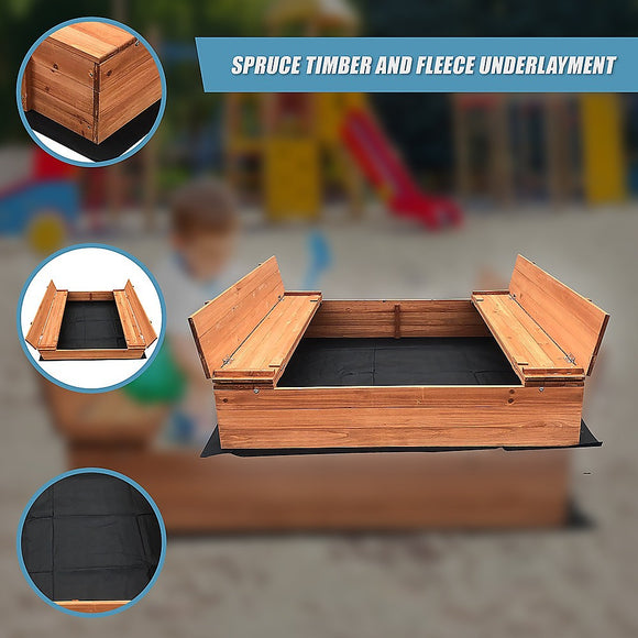 Sandpit Kids Wooden Sand box