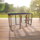 180cm Large Cat Enclosure Wooden Outdoor Cage with 3 Platforms-4