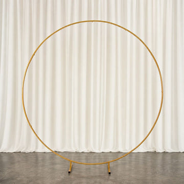 2M Wedding Hoop Round Circle Arch Backdrop Flower Display Stand Frame Background - 0