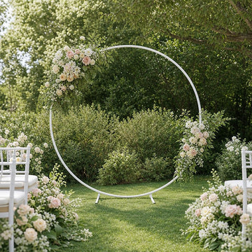 2M Wedding Hoop Round Circle Arch Backdrop Flower Display Stand Frame Background