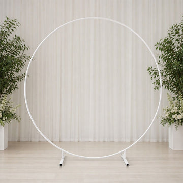 2M Wedding Hoop Round Circle Arch Backdrop Flower Display Stand Frame Background - 0