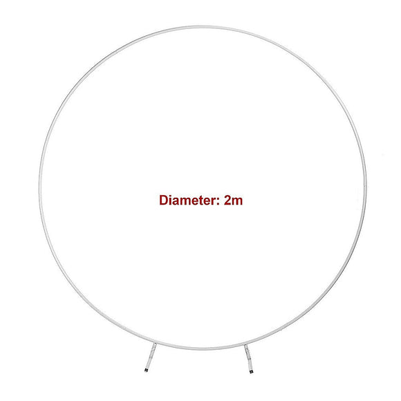 2M Wedding Hoop Round Circle Arch Backdrop Flower Display Stand Frame Background