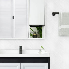 Tiles 3D Peel and Stick Wall Tile Herringbone White 10 Sheets - 0