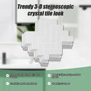 Tiles 3D Peel and Stick Wall Tile Herringbone White 10 Sheets-9