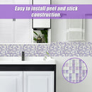 Tiles 3D Peel and Stick Wall Tile Crystal Mosaic 10 Sheets-5