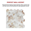 Tiles 3D Peel and Stick Wall Tile Shell Mosaic 10 Sheets-11