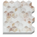Tiles 3D Peel and Stick Wall Tile Shell Mosaic 10 Sheets-4