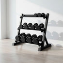 Dumbbell Rack Storage Stand Hex Weight Heavy Duty 3 Tier Wide Home Gym Fitness-1