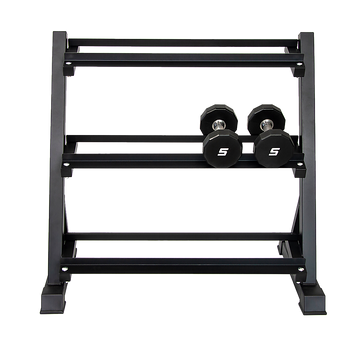 Dumbbell Rack Storage Stand Hex Weight Heavy Duty 3 Tier Wide Home Gym Fitness - 0