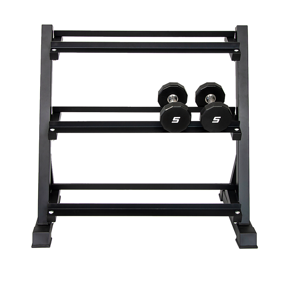 Dumbbell Rack Storage Stand Hex Weight Heavy Duty 3 Tier Wide Home Gym Fitness