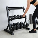 Dumbbell Rack Storage Stand Hex Weight Heavy Duty 3 Tier Wide Home Gym Fitness-5