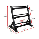 Dumbbell Rack Storage Stand Hex Weight Heavy Duty 3 Tier Wide Home Gym Fitness-10