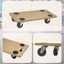 200kg Heavy Duty Hand Dolly Furniture Wooden Trolley Cart Moving Platform Mover-9