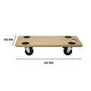 200kg Heavy Duty Hand Dolly Furniture Wooden Trolley Cart Moving Platform Mover-14