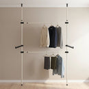 Heavy Duty Adjust Clothes Rail Storage Garment Shelf Hanging Display Stand Rack-2